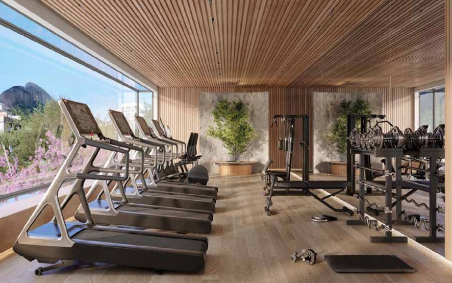 Conheça Fitness do imóvel - Studio à venda Rua Marquês de São Vicente, Gávea, Rio de Janeiro - R$ 895.000 - 0000005 - 10 Fitness - 10