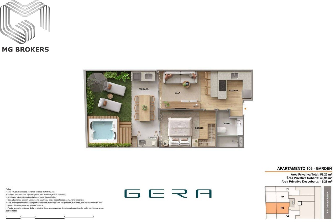 Conheça Foto 30 do imóvel - Apartamento à venda Rua General Rabelo, Gávea, Rio de Janeiro - R$ 822.800 - GERAGAVEA - 14 Foto 30 - 14