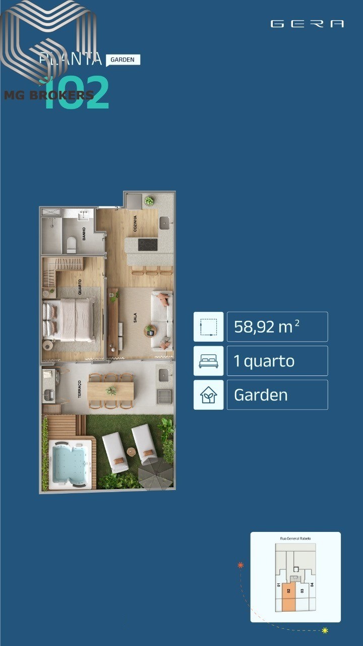 Conheça Foto 20 do imóvel - Apartamento à venda Rua General Rabelo, Gávea, Rio de Janeiro - R$ 822.800 - GERAGAVEA - 19 Foto 20 - 19