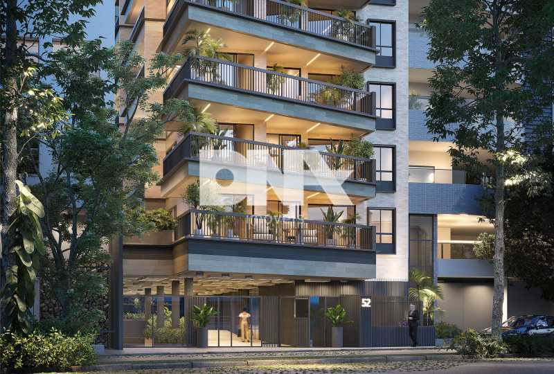 Conheça hum_02_fachada_noturna_rev_03_ do imóvel - Apartamento 2 quartos à venda Humaitá, Rio de Janeiro - R$ 1.287.015 - NBAP24790 - 2 hum_02_fachada_noturna_rev_03_ - 2
