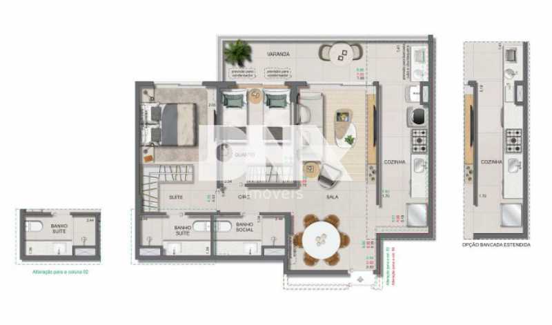 Conheça 202 a 702 - 204 a 704 - 207 a do imóvel - Apartamento 2 quartos à venda Humaitá, Rio de Janeiro - R$ 1.418.679 - NBAP24791 - 19 202 a 702 - 204 a 704 - 207 a - 19