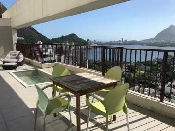 Cobertura 3 quartos à venda Humaitá, Rio de Janeiro - R$ 3.400.000 - NBCO30278