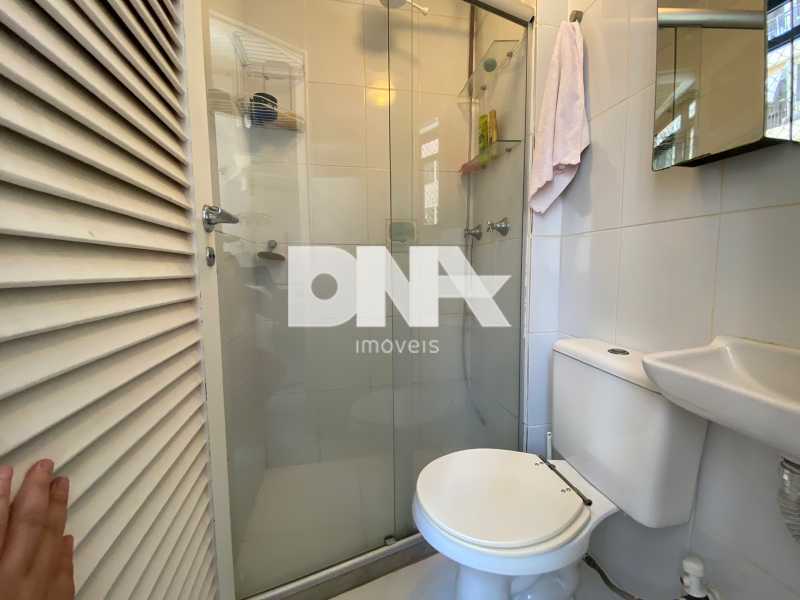 Conheça banheiro da dependência do imóvel - Apartamento em rua tranquila na Gávea - NIAP32957 - 18 banheiro da dependência - 18