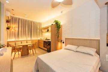Apartamento tipo loft reformado em Ipanema - NSAP11588