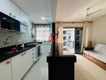Apartamento 1 Quarto Mobiliado na Orla da Barra no Barra Bella com 1 Vaga - BTAP10005