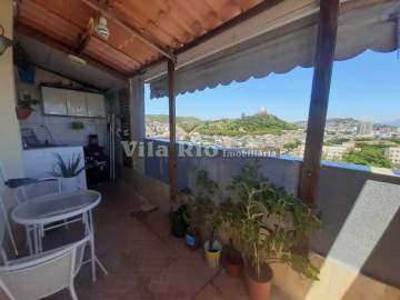 Apartamento 02 quartos sendo 01 suíte coração de Olaria. - VAP21469
