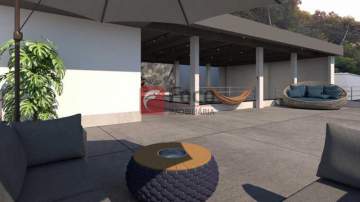 Reformado e Vazio - Casa de Vila à venda Rua Belisário Távora, Laranjeiras, Rio de Janeiro - R$ 2.630.000 - JBCV60002