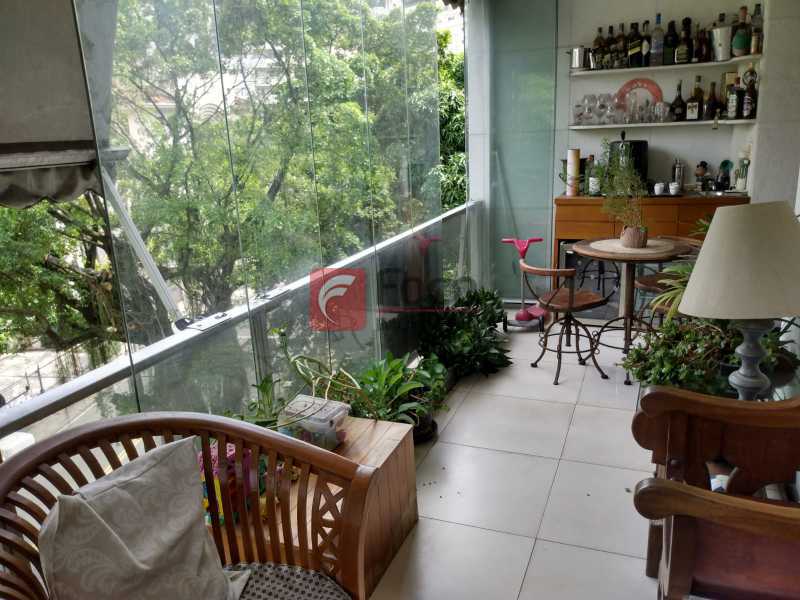 Conheça varanda do imóvel - Apartamento à venda Rua Cosme Velho, Cosme Velho, Rio de Janeiro - R$ 1.800.000 - JBAP40584 - 1 varanda - 1