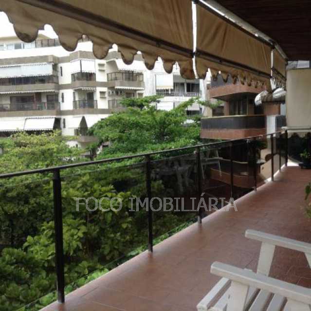 Conheça varanda do imóvel - Cobertura à venda Praça Almirante Belfort Vieira, Leblon, Rio de Janeiro - R$ 5.800.000 - JBCO30061 - 1 varanda - 1