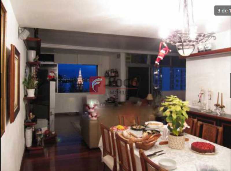 Conheça sala do imóvel - Vista livre e permanente para a Lagoa, Cristo Redentor, montanhas e muito verde! - JBCO30109 - 8 sala - 8