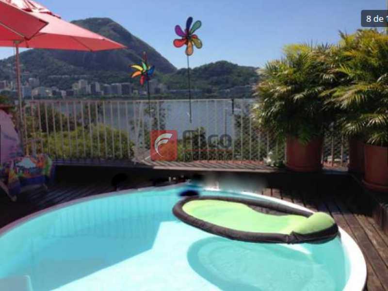 Conheça piscina do imóvel - Vista livre e permanente para a Lagoa, Cristo Redentor, montanhas e muito verde! - JBCO30109 - 6 piscina - 6