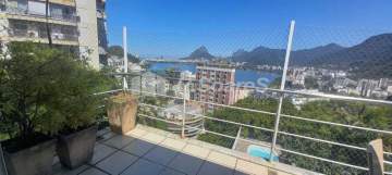OPORTUNIDADE! - Cobertura triplex com 2 vagas, vistão Lagoa, no Humaitá, Rua Casuarina. - LDCO30028
