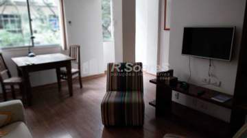 Ótima localização - Apartamento à venda em Copacabana, dois quartos, mobiliado, metrô Cantagalo - BRAP20295