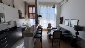 Área nobre - Barra da Tijuca, mobiliado, varandão , 2 quartos(1 suite) - MEAP20154