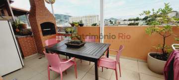 Cobertura duplex, 2 quartos sendo 1 suíte, terraço, Cascadura - PACO20075