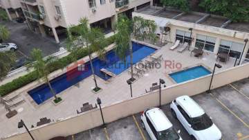 Espaço VIP - apartamento 2 quartos - varanda - suíte - piscina - garagem - Pechincha - PAAP26661