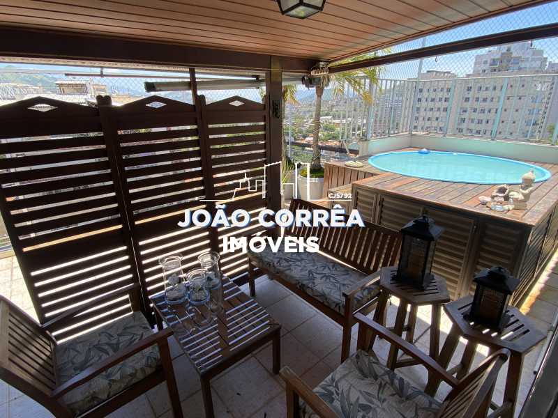 Conheça 19 Terraco com Piscina. do imóvel - Cobertura à venda Rua São Brás, Todos os Santos, Rio de Janeiro - R$ 700.000 - CBCO30021 - 19 19 Terraco com Piscina. - 19