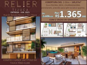 Cobertura 2 quartos à venda Tijuca, Rio de Janeiro - R$ 1.365.000 - TJCO20070