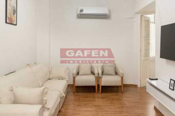 Apartamento mobiliado luxo de 54 metros na melhor quadra da praia - GAAP10503