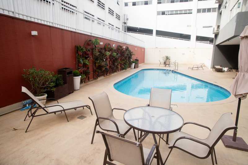 Conheça 1000702254 do imóvel - Apartamento Flat, Sala e Quarto, 55m2. Andar alto, varanda, vista espetacular no Leblon - GAFL10027 - 14 1000702254 - 14