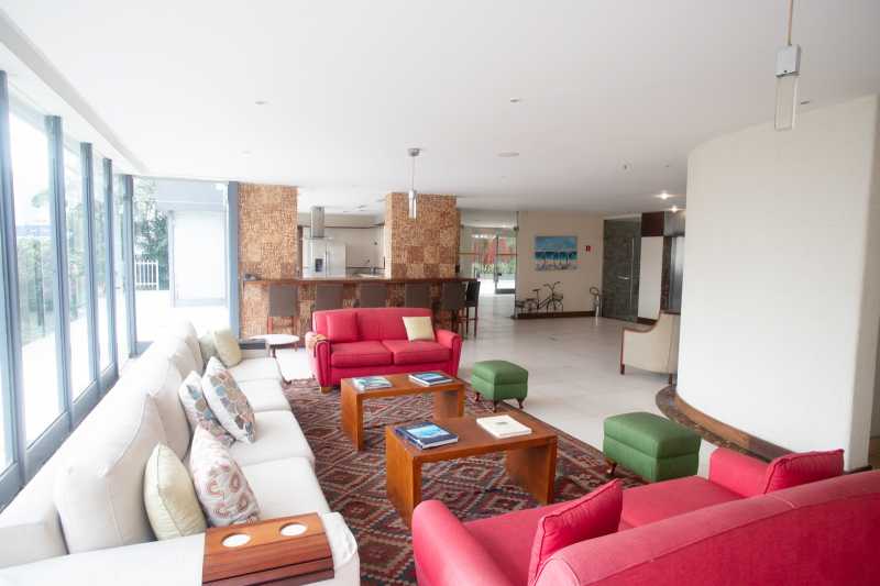 Conheça 1000702238 do imóvel - Apartamento Flat, Sala e Quarto, 55m2. Andar alto, varanda, vista espetacular no Leblon - GAFL10027 - 18 1000702238 - 18