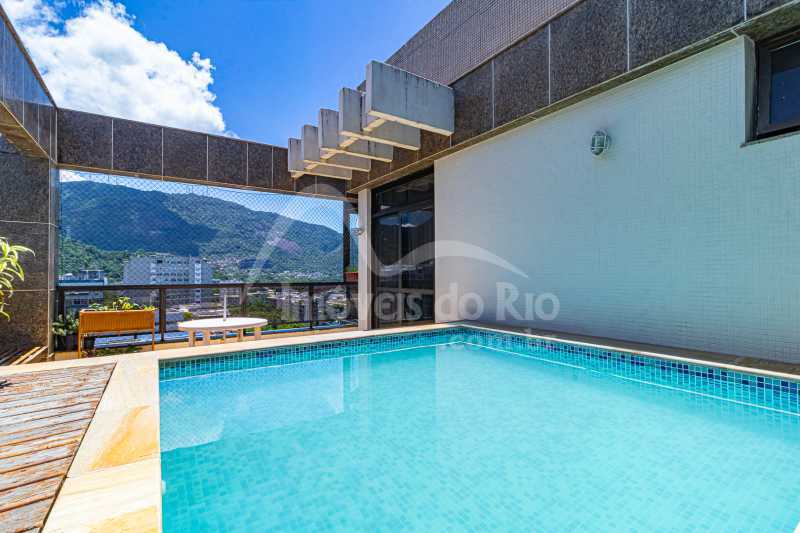 Conheça . do imóvel - Cobertura com 115m, com piscina, 1 quarto e vista livre, a venda em prédio com infra, no Leblon - COLE0618 - 6 . - 6