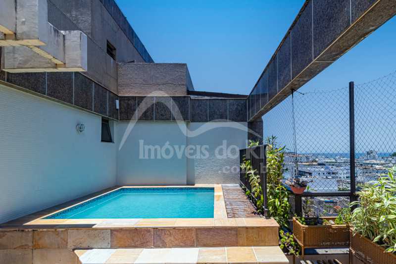 Conheça . do imóvel - Cobertura com 115m, com piscina, 1 quarto e vista livre, a venda em prédio com infra, no Leblon - COLE0618 - 3 . - 3