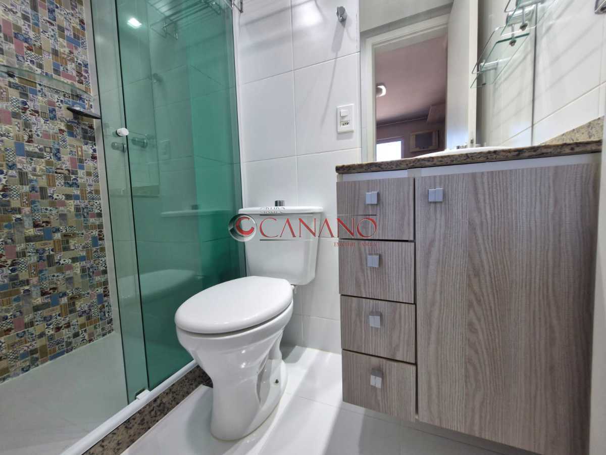 Conheça banheiro suite Miguel Cervante do imóvel - Apartamento à venda Rua Miguel Cervantes, Cachambi, Rio de Janeiro - R$ 370.000 - BJAP21875 - 6 banheiro suite Miguel Cervante - 6