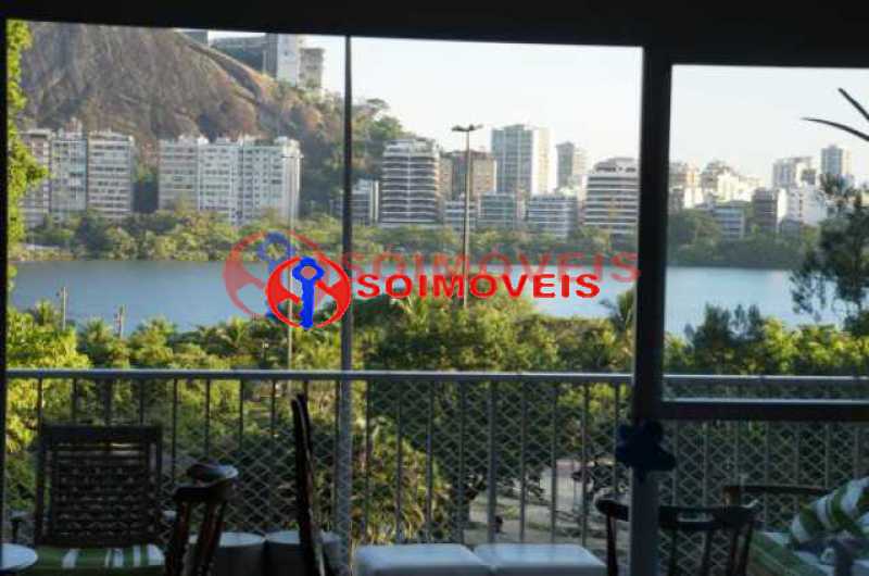 Conheça 1 do imóvel - Lagoa frontal, vista deslumbrante, reforma de arquiteto, lindíssimo. Varandão, sala ampla, 2 quartos. 1 vaga. Infra total - LBAP21872 - 2 1 - 2