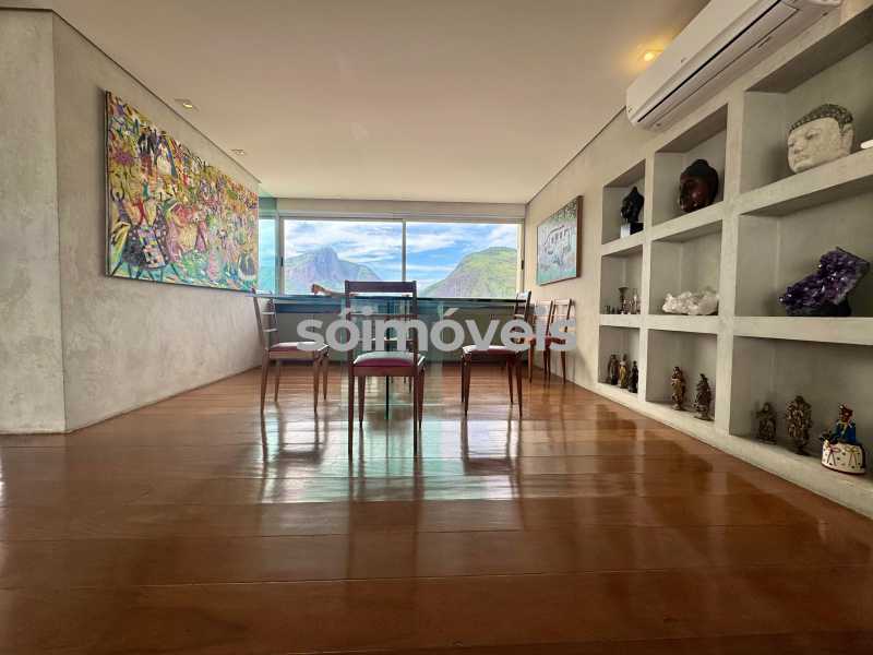 Conheça Sala de Jantar do imóvel - Vistão Mar, Lagoa Rodrigo de Freitas e Cristo. Varanda, original 4 quartos, suíte, 2 vagas de garagem na escritura - LBAP42739 - 9 Sala de Jantar - 9