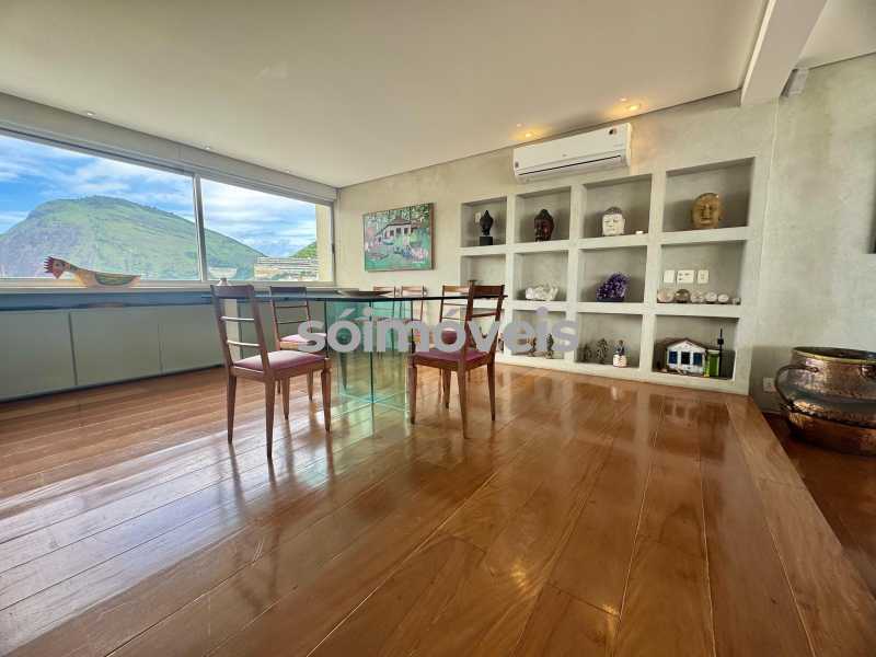 Conheça Sala de Jantar do imóvel - Vistão Mar, Lagoa Rodrigo de Freitas e Cristo. Varanda, original 4 quartos, suíte, 2 vagas de garagem na escritura - LBAP42739 - 10 Sala de Jantar - 10