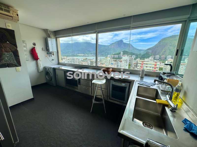Conheça Cozinha do imóvel - Vistão Mar, Lagoa Rodrigo de Freitas e Cristo. Varanda, original 4 quartos, suíte, 2 vagas de garagem na escritura - LBAP42739 - 23 Cozinha - 23