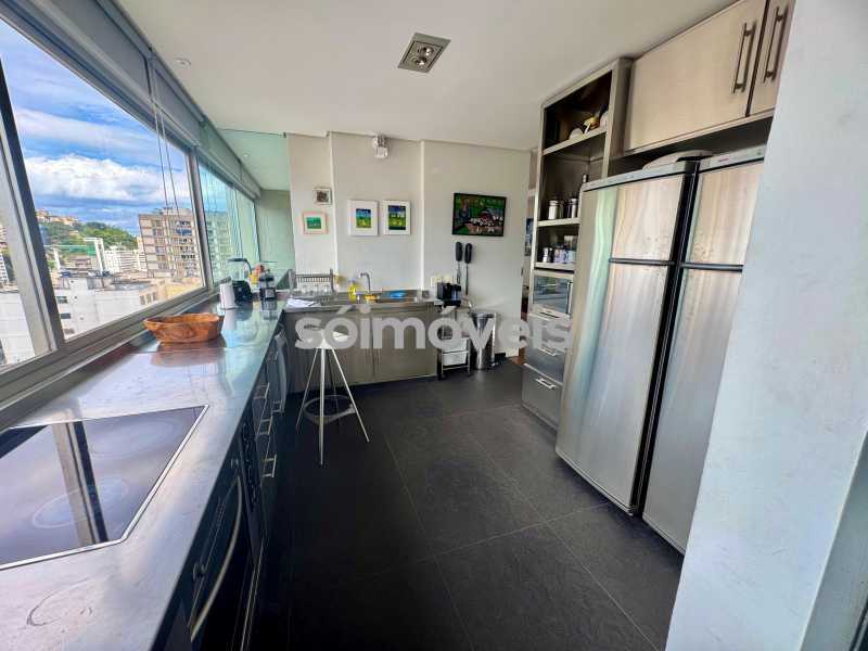 Conheça Cozinha do imóvel - Vistão Mar, Lagoa Rodrigo de Freitas e Cristo. Varanda, original 4 quartos, suíte, 2 vagas de garagem na escritura - LBAP42739 - 24 Cozinha - 24