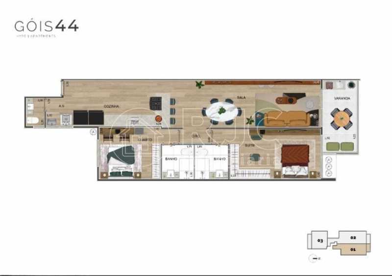 aptos 2 quartos e suite - 12