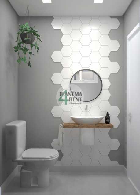 Conheça Lavabo do imóvel - Apartamento à venda Avenida Ataulfo de Paiva, Leblon, Rio de Janeiro - R$ 1.300.000 - IPV1085 - 4 Lavabo - 4