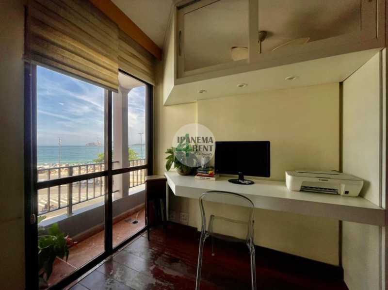 Conheça 10. do imóvel - Apartamento vista frontal mar e praia de Ipanema com duas varandas. - IPV3267 - 10 10. - 10