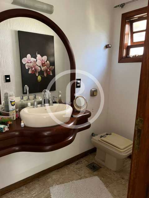Conheça LAVABO do imóvel - Casa em Condomínio 5 quartos à venda Itanhangá, Rio de Janeiro - R$ 4.500.000 - BFCN50079 - 19 LAVABO - 19