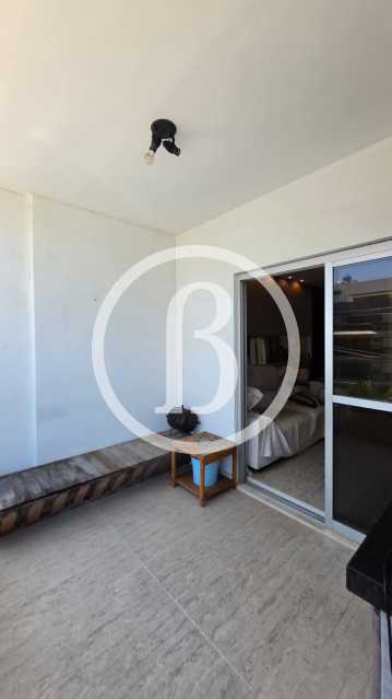 Conheça Varanda do imóvel - Apartamento 1 quarto à venda Barra da Tijuca, Rio de Janeiro - R$ 1.100.000 - BFAP10284 - 5 Varanda - 5