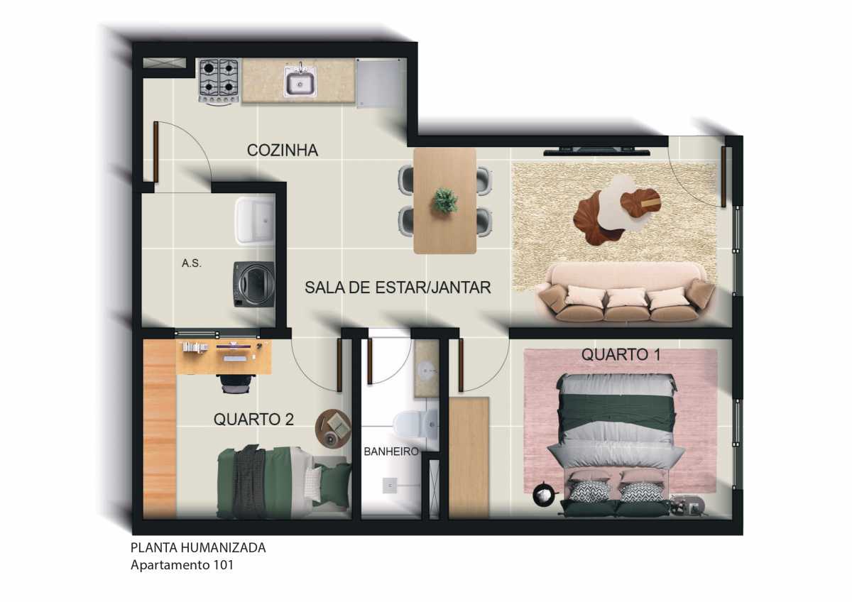 Conheça Humanizada - Fausto 1_compress do imóvel - Apartamentos de 2 quartos em construção na Vila Emil - Mesquita - SIAP20293 - 10 Humanizada - Fausto 1_compress - 10