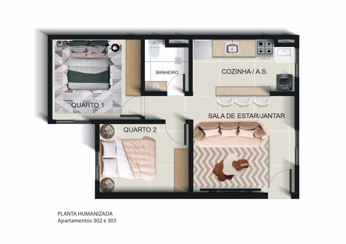 Conheça Humanizada - Fausto 1_compress do imóvel - Apartamentos de 2 quartos em construção na Vila Emil - Mesquita - SIAP20293 - 12 Humanizada - Fausto 1_compress - 12