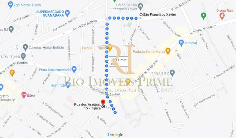 Conheça DISTÂNCIA METRÔ SFX do imóvel - Start Tijuca, varanda, 2 quartos, suíte e vaga - RPAP20387 - 29 DISTÂNCIA METRÔ SFX - 29