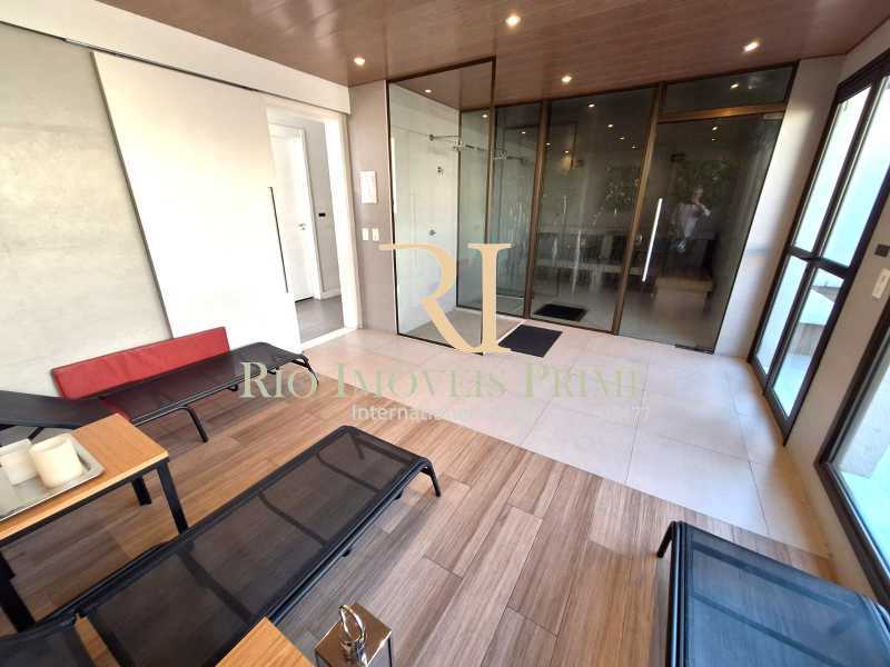 Conheça ESPAÇO DA SAUNA. do imóvel - Start Tijuca, varanda, 2 quartos, suíte e vaga - RPAP20387 - 24 ESPAÇO DA SAUNA. - 24