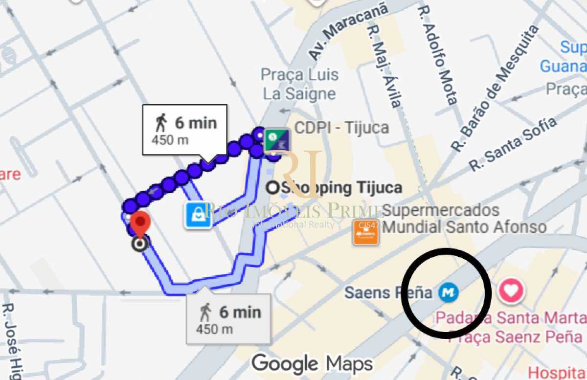 Conheça DIST SHOPPING TIJUCA do imóvel - Tijuca / metrô Saens Pena, 2 quartos, suíte, varanda e vaga - RPAP20405 - 21 DIST SHOPPING TIJUCA - 21