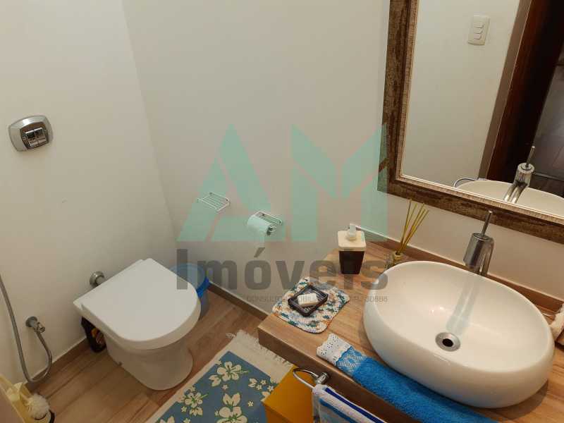 Conheça Lavabo do imóvel - Casa de Vila à venda Rua Dezoito de Outubro, Tijuca, Rio de Janeiro - R$ 870.000 - 1700 - 6 Lavabo - 6