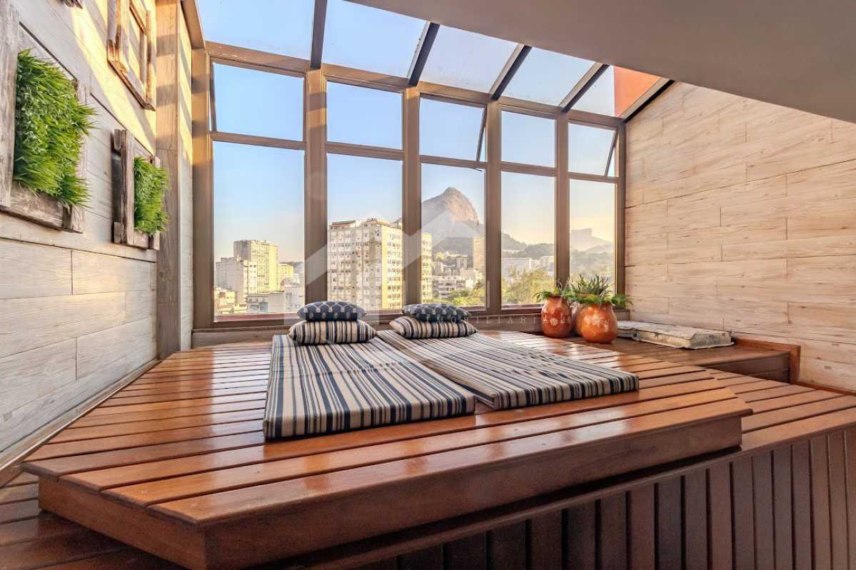 Conheça Área da sauna do imóvel - Up Leblon: excelente 3 quartos (2 suítes) com vista Cristo e vaga escriturada! - IPAP30109 - 29 Área da sauna - 29