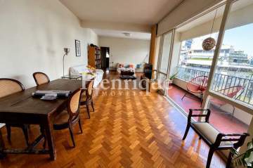 Apartamento no Flamengo com 178 m², 3 quartos, varanda, dependência completa, vista livre e portaria 24 horas. - FLAP31510