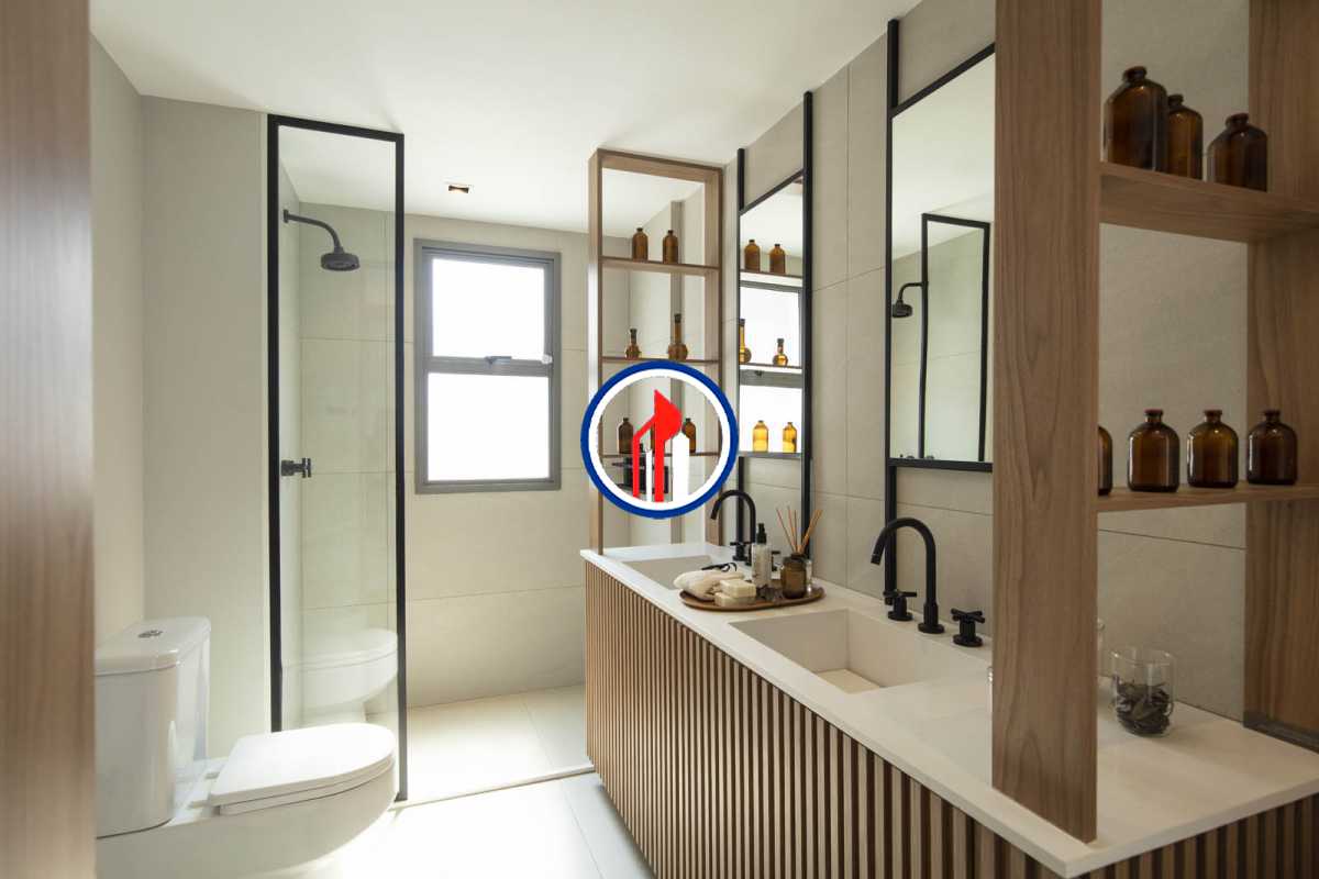 Conheça Ed Venice Banheiro casal 01 do imóvel - Apartamento 3 quartos à venda Flamengo, Rio de Janeiro - R$ 1.973.127 - CPAP31674 - 12 Ed Venice Banheiro casal 01 - 12