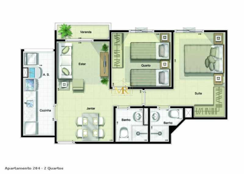 Conheça 13 do imóvel - Apartamento à Venda - 2 Dormitórios (1 Suíte) - Taquara - 54 m² com Varanda no Attivitá Residencial - DM132 - 13 13 - 13