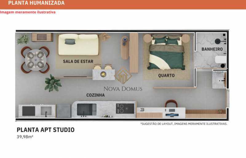 Studio 1 quarto à venda Vila Velha,ES Praia de Itaparica - R$ 438.747 - NDST10001