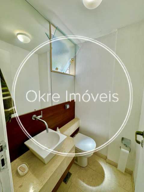 Conheça LAVABO do imóvel - APARTAMENTO À VENDA COM VISTA LAGOA. - LEAP30759 - 15 LAVABO - 15